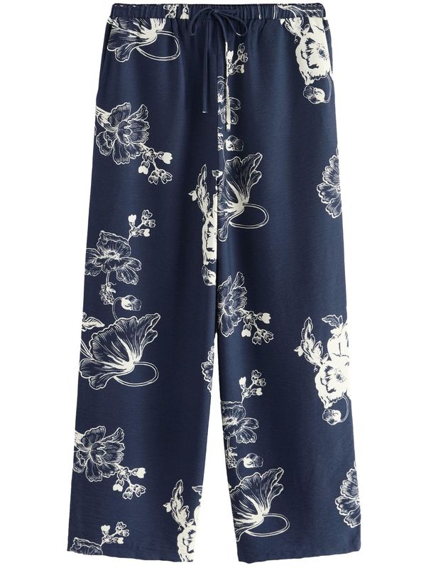 Next Next Hlače  mornarska / off-bela