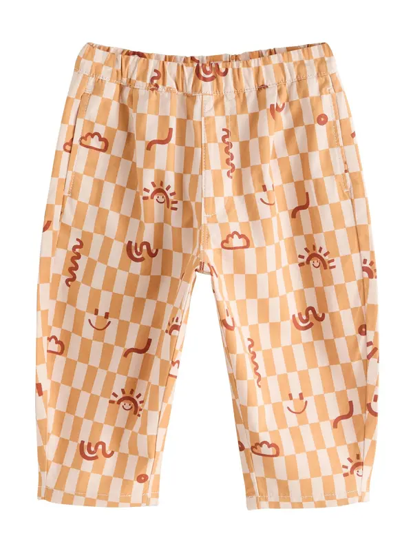 Next Next Hlače  oranžna / svetlo oranžna / rdeča