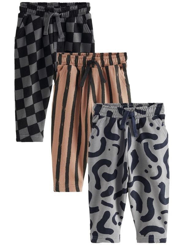 Next Next Hlače  rjava / siva / črna