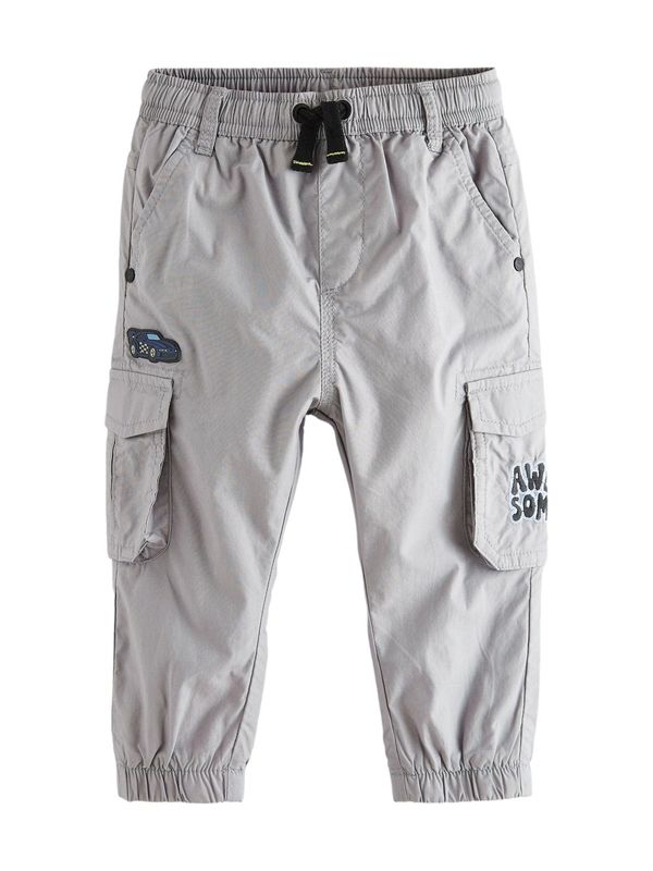 Next Next Hlače  siva / svetlo siva / črna