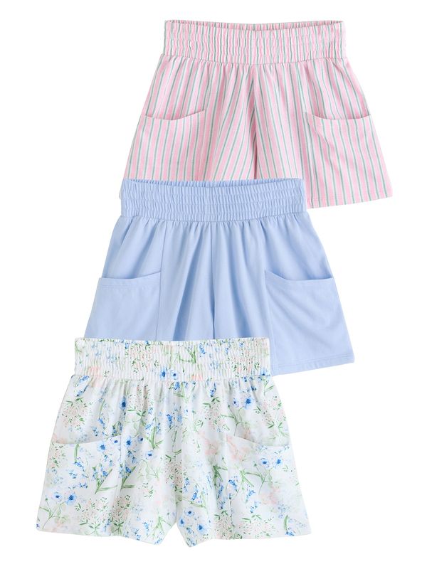 Next Next Hlače  svetlo modra / oliva / roza / off-bela