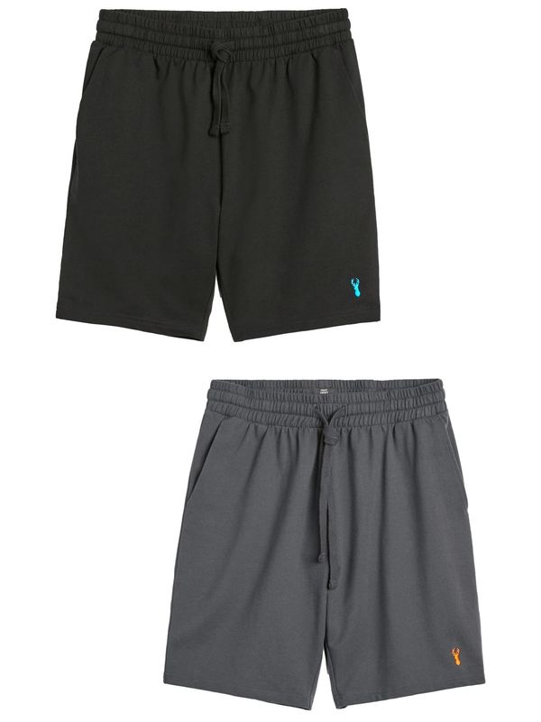 Next Next Hlače  temno siva / črna