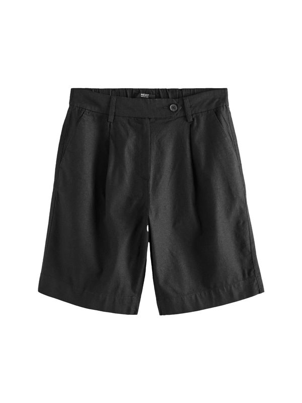 Next Next Hlače z naborki  črna