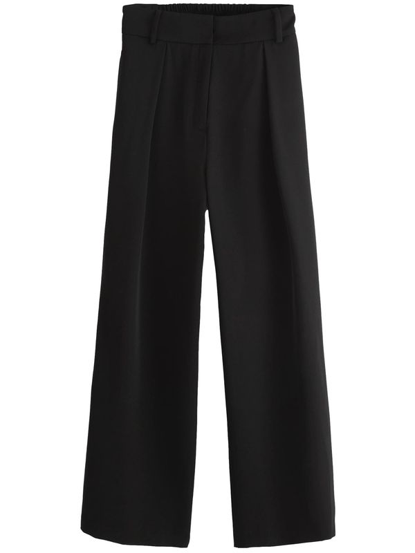 Next Next Hlače z naborki  črna