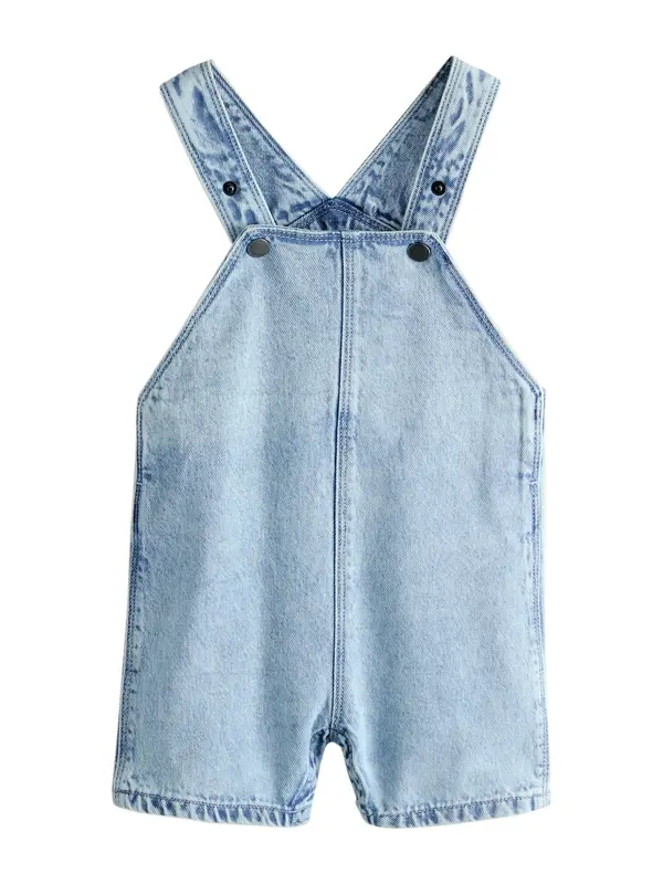 Next Next Hlače z naramnicami  moder denim