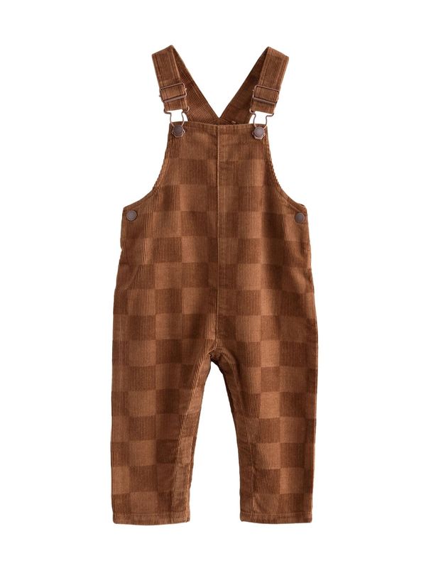 Next Next Hlače z naramnicami  rjava