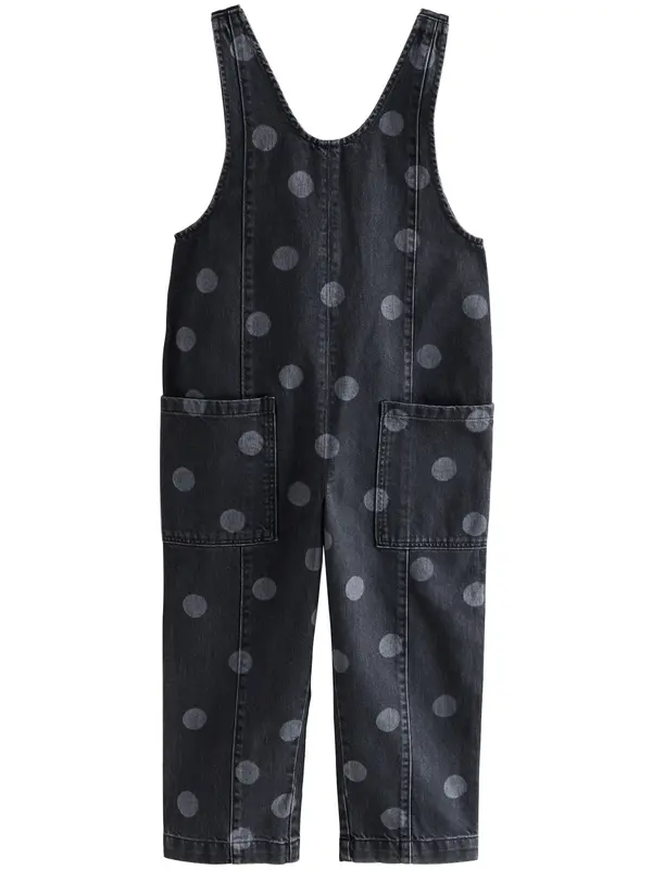 Next Next Hlače z naramnicami  siv denim / svetlo siva