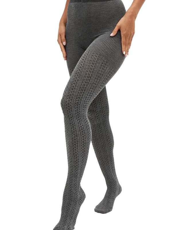 Next Next Hlačne nogavice  antracit / pegasto siva