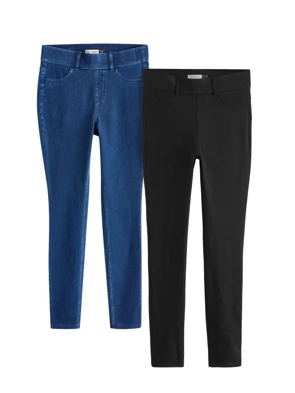 Next Next Jeans pajkice  moder denim / črn denim