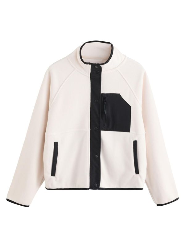 Next Next Jopa iz flisa  ecru / črna