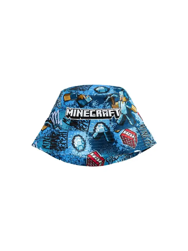 Next Next Kapa 'Minecraft'  modra / mešane barve
