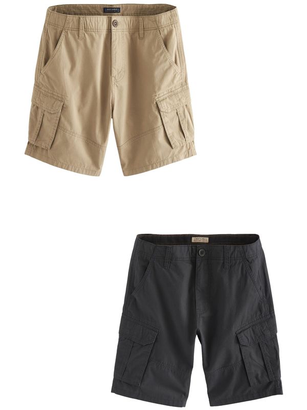 Next Next Kargo hlače  bež / nočno modra