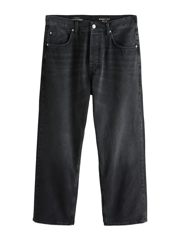 Next Next Kavbojke  črn denim