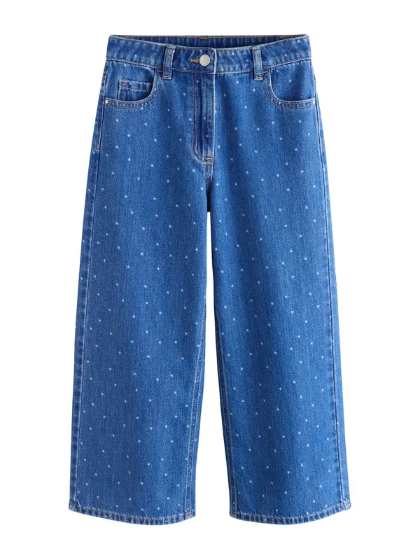 Next Next Kavbojke  moder denim / bela