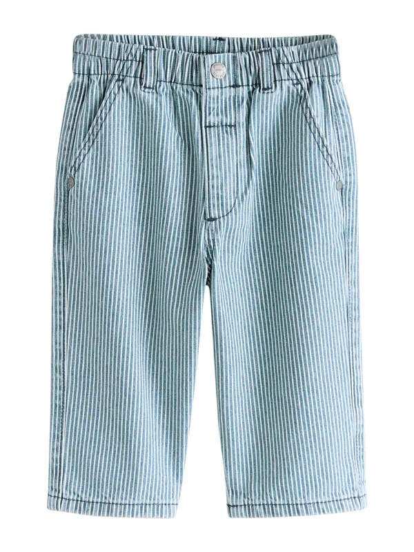 Next Next Kavbojke  moder denim / bela