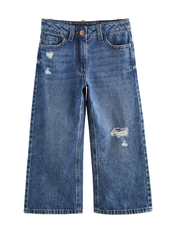 Next Next Kavbojke  moder denim / bela