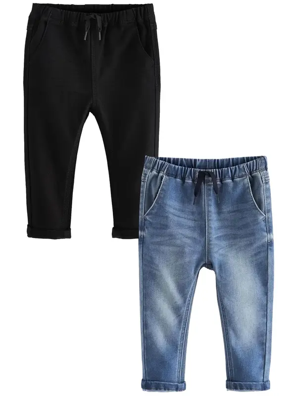 Next Next Kavbojke  moder denim / črn denim