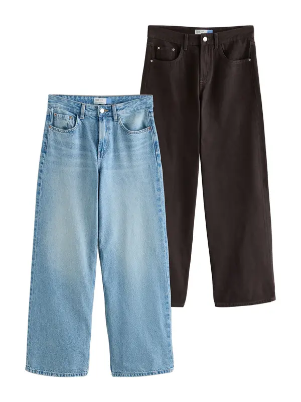 Next Next Kavbojke  moder denim / črn denim