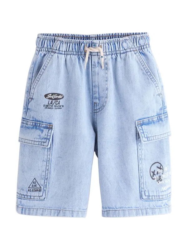 Next Next Kavbojke  moder denim / črna
