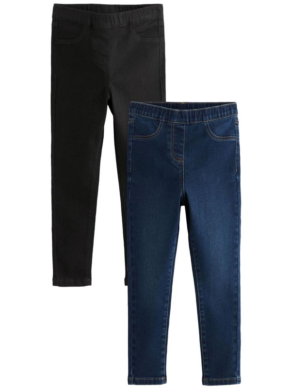 Next Next Kavbojke  moder denim / črna