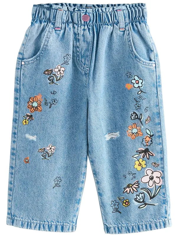 Next Next Kavbojke  moder denim / rumena / oranžna / svetlo roza