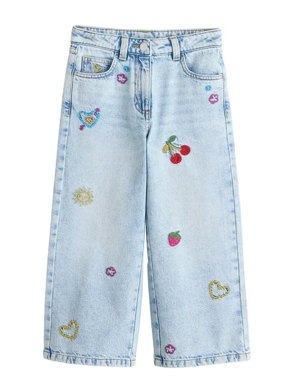 Next Next Kavbojke  moder denim / rumena / rdeča