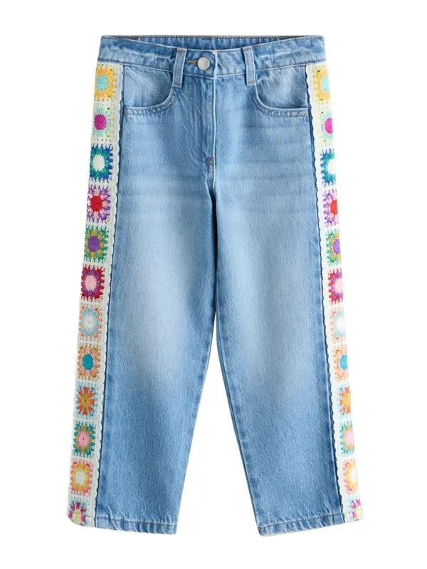 Next Next Kavbojke  moder denim / temno liila / losos / off-bela