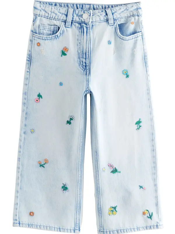 Next Next Kavbojke  modra / moder denim / jelka / oranžna