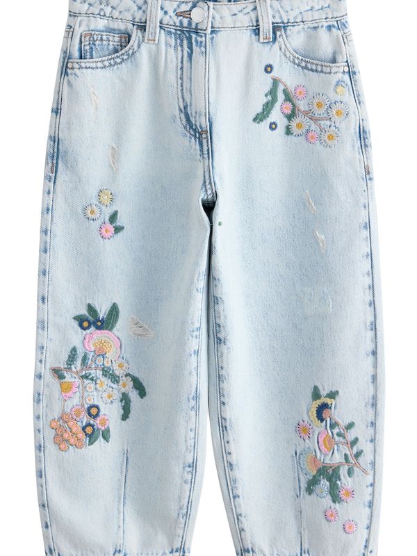 Next Next Kavbojke  svetlo modra / zelena / roza