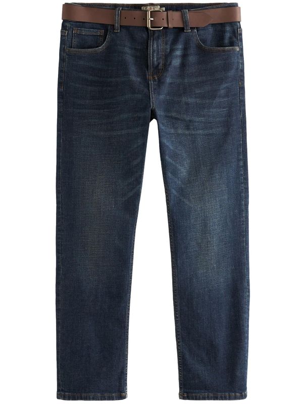 Next Next Kavbojke  temno modra / rjava