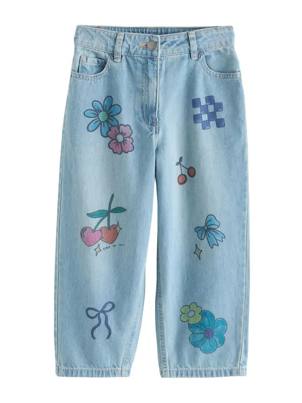 Next Next Kavbojke  turkizna / moder denim / svetlo modra / rdeča