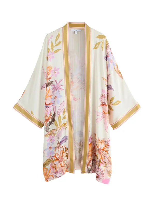 Next Next Kimono  kremna / med / roza