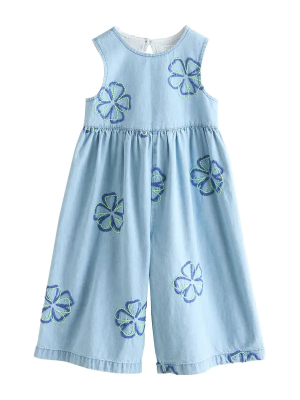 Next Next Kombinezon  moder denim / temno modra / svetlo zelena