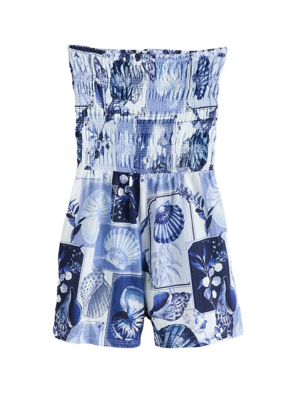 Next Next Kombinezon  modra / svetlo modra / bela