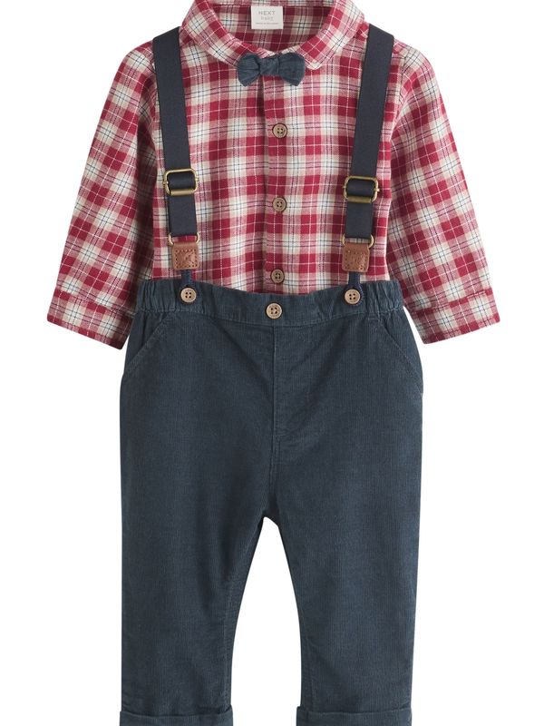 Next Next Komplet  antracit / mešane barve / rdeča / off-bela