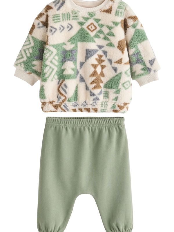 Next Next Komplet  bež / rjava / zelena