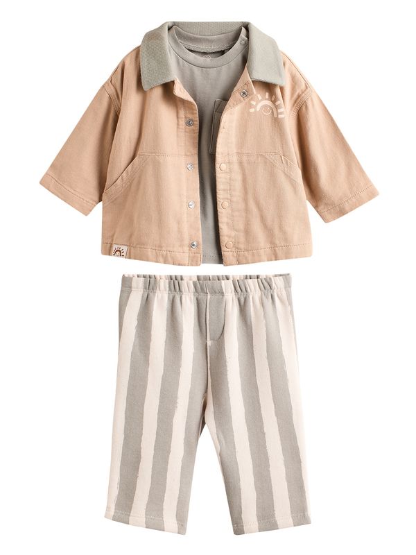 Next Next Komplet  bež / siva