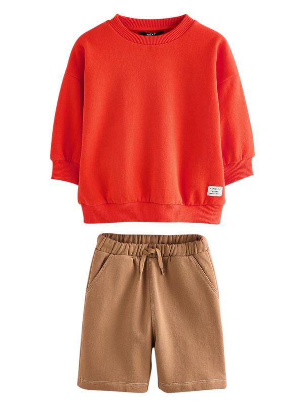 Next Next Komplet  brokat / živo rdeča