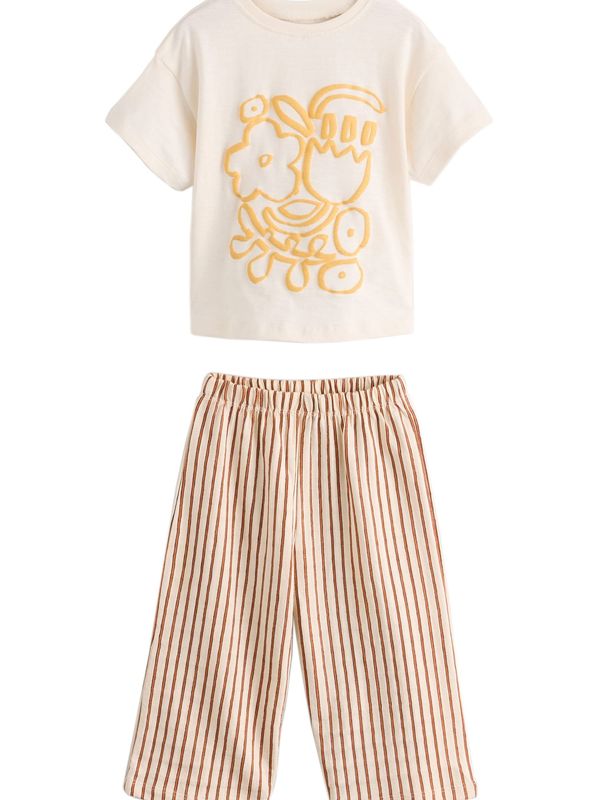 Next Next Komplet  kremna / med / bela