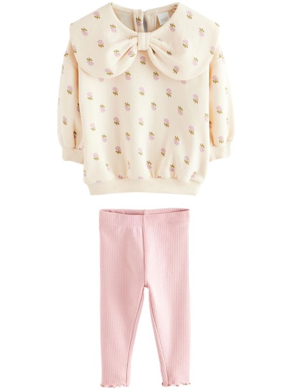 Next Next Komplet  kremna / roza