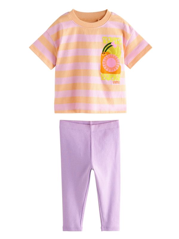 Next Next Komplet  lila / oranžna / roza