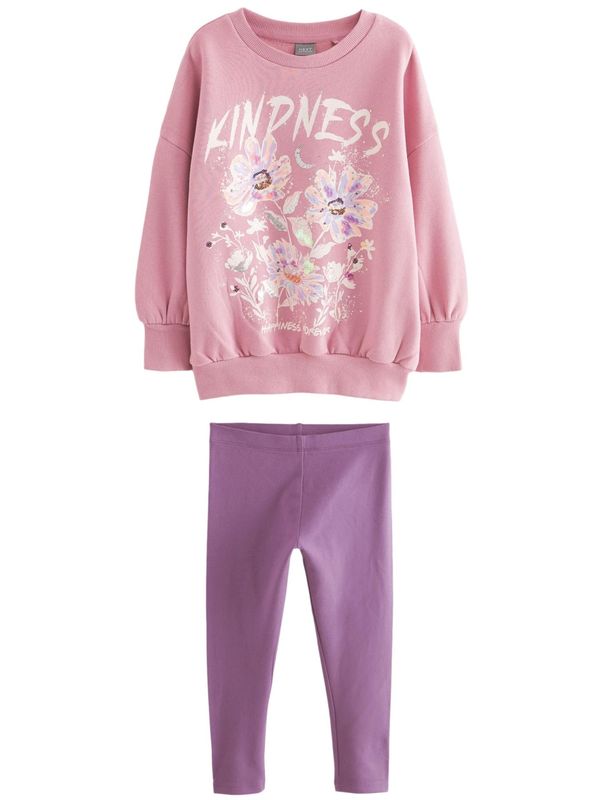 Next Next Komplet  lila / roza / bela