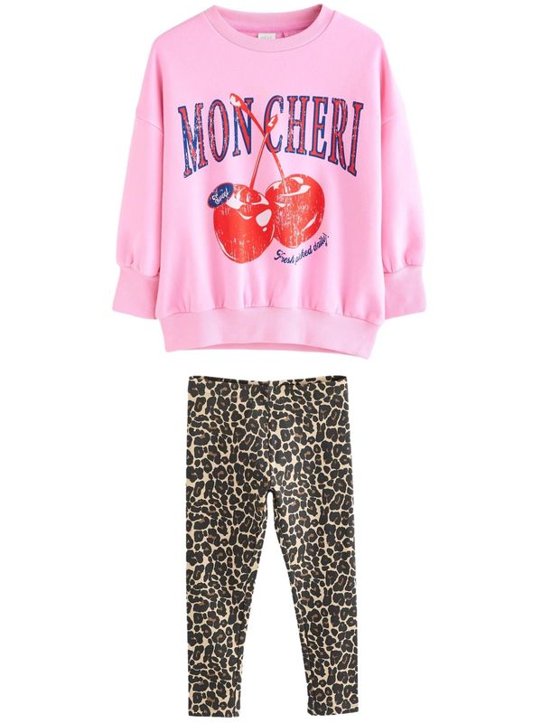 Next Next Komplet  mešane barve / roza