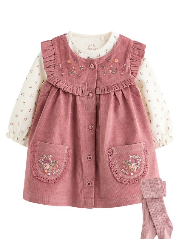 Next Next Komplet  mešane barve / roza