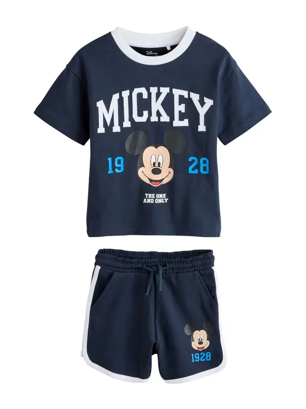 Next Next Komplet 'Mickey Mouse'  bež / mornarska / azur / bela