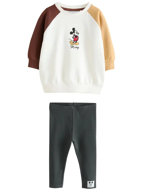 Next Next Komplet 'Mickey Mouse'  ecru / rjasto rjava / siva / oranžna