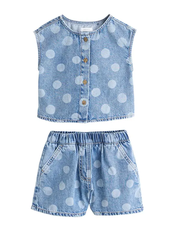 Next Next Komplet  moder denim / svetlo modra