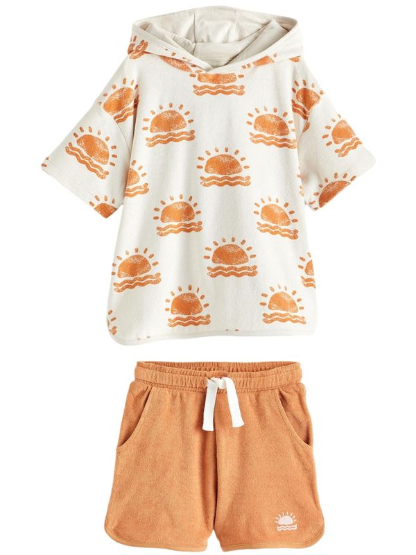 Next Next Komplet  oranžna / bela