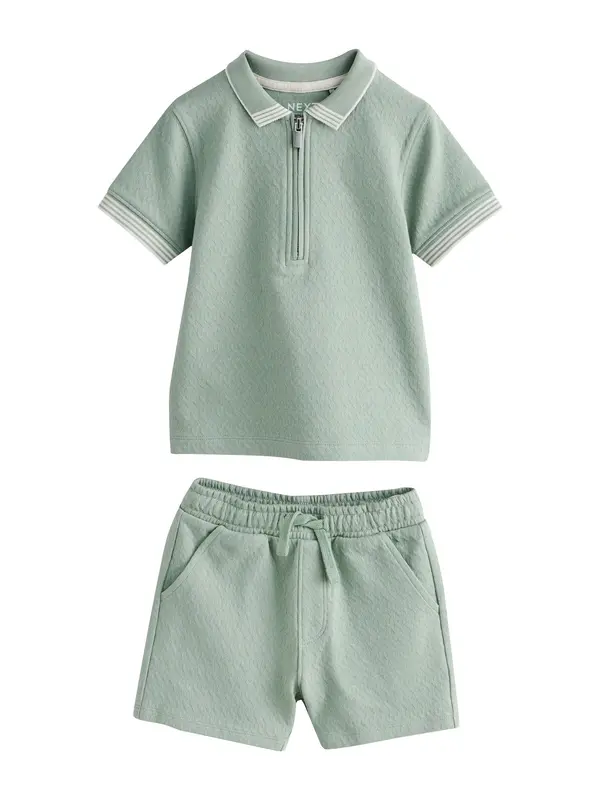 Next Next Komplet  pastelno zelena / bela