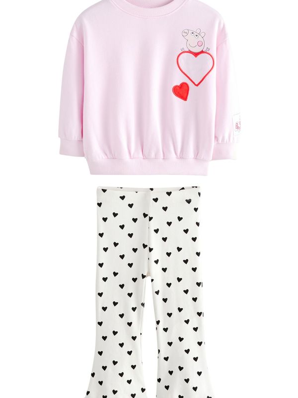 Next Next Komplet 'Peppa Pig'  roza / rdeča / črna / bela